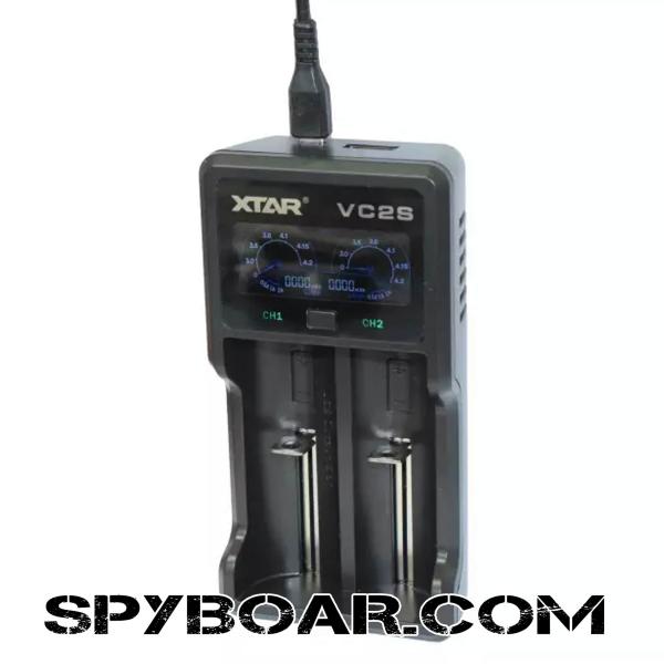 Intelligent charger XTAR VC2S LCD display LI-ION, Ni-Mh USB