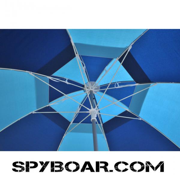 Beach umbrella with UV protection factor 30+, diameter 2 m.