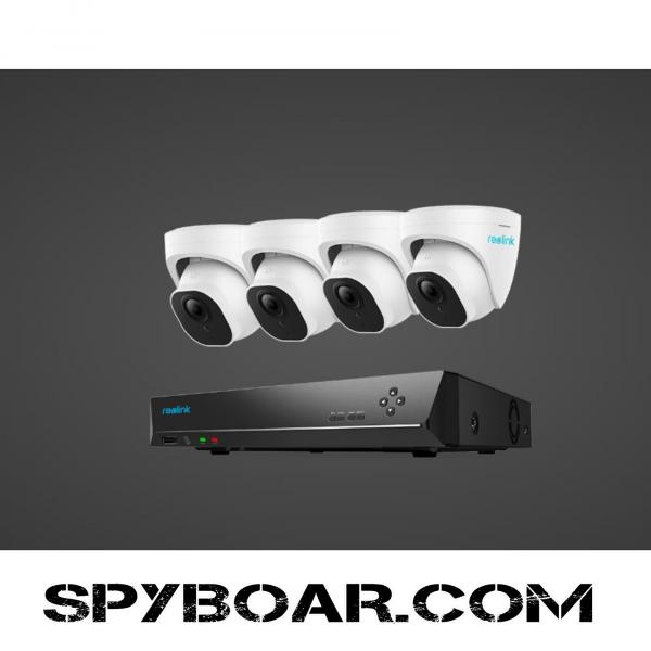 Video surveillance kit Reolink 4 x 5MP Ethernet cameras with 8-channel NVR  and built-in 2TB memory