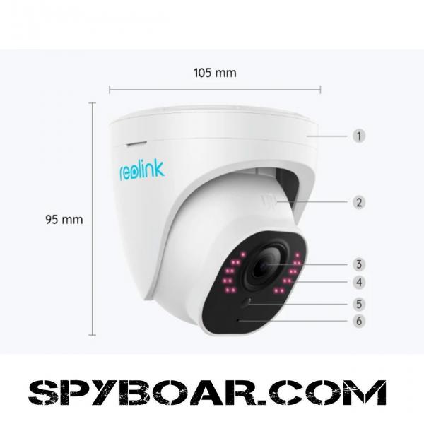 Video surveillance kit Reolink 4 x 5MP Ethernet cameras with 8-channel NVR  and built-in 2TB memory