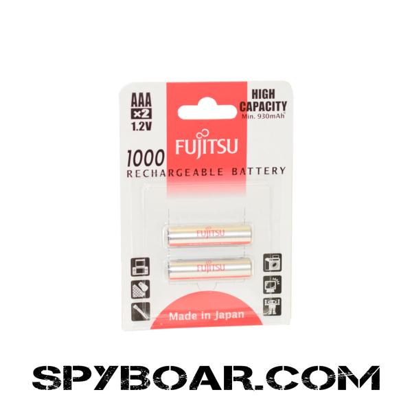 Акумулаторни батерии Fujitsu тип ААА - 1.2V/930mAh Ni-MH (2бр.)