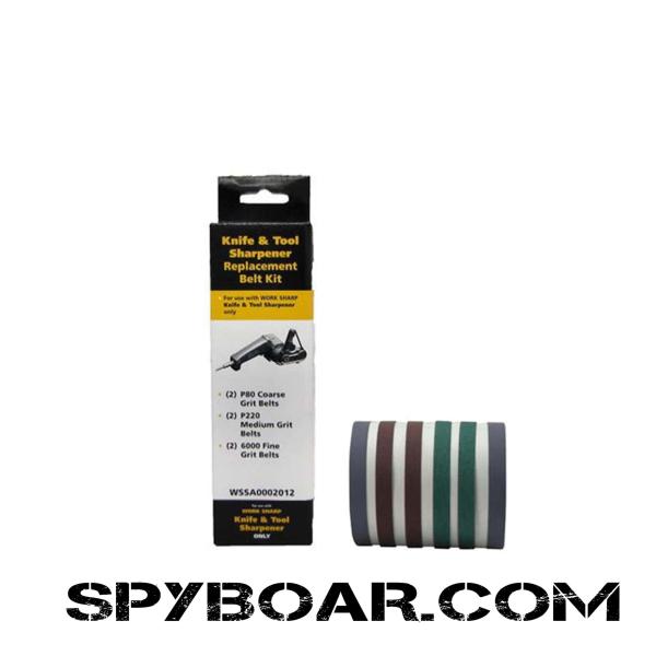 Knife & Tool Sharpener Replacement Belt Kit - Work Sharp