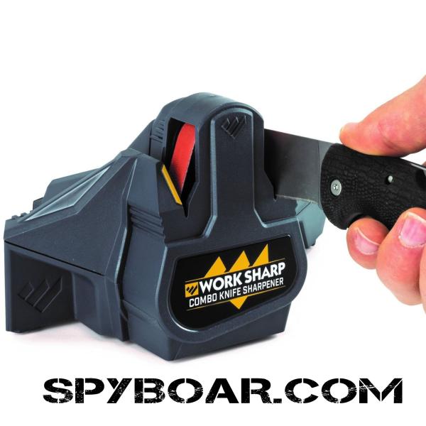 Комбинирано електрическо точило Work Sharp Combo Knife Sharpener  в действие